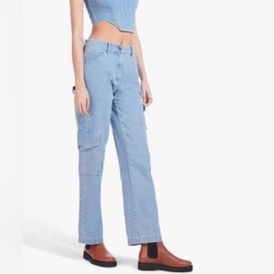 Staud Easton Cargo Jeans - Size 8